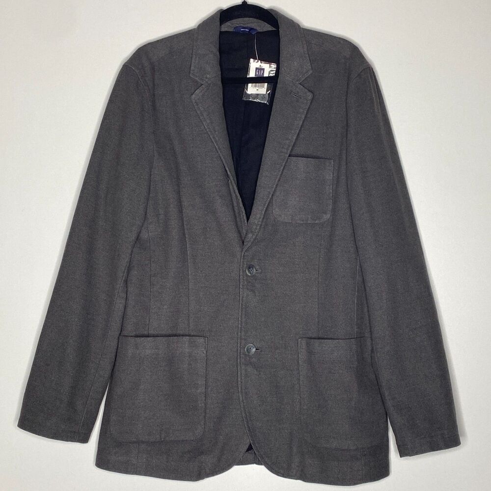 GAP Men's Gray Performance Blazer Jacket